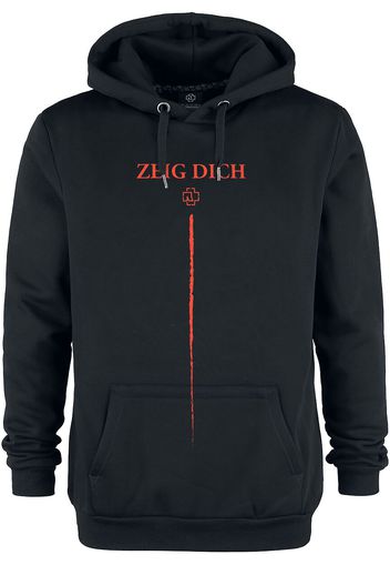 Rammstein - Zeig Dich Logo - Felpa con cappuccio - Uomo - nero