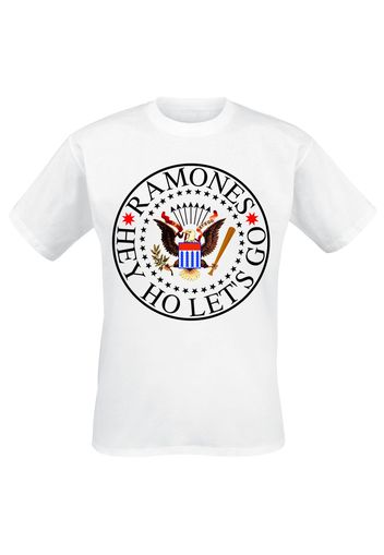 Ramones - Colour Eagle Hey Ho Let's Go - T-Shirt - Uomo - bianco