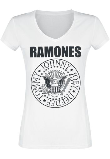 Ramones - Eagle Logo - T-Shirt - Donna - bianco