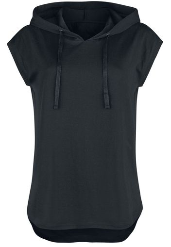 RED by EMP - Sleeveless Hoodie - T-Shirt - Donna - nero