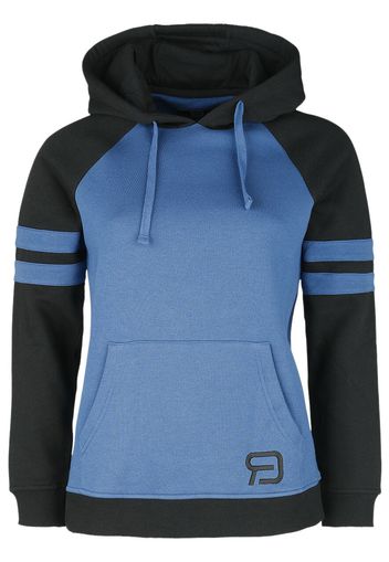 RED by EMP - Schwarz/blauer Kapuzenpullover - Felpa con cappuccio - Donna - nero blu navy