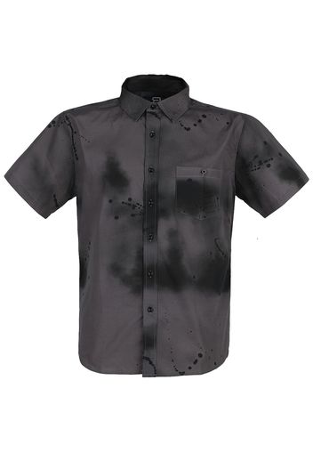 RED by EMP - Kurzarmhemd mit Airbrush- Effekt - Camicia Maniche Corte - Uomo - grigio