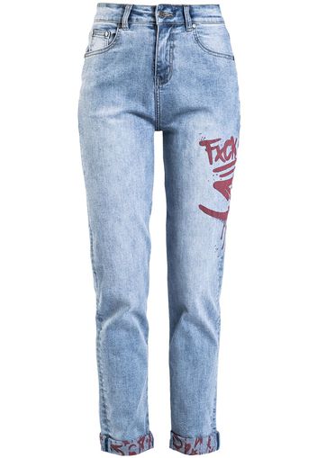 RED by EMP - Mom Jeans mit Print - Jeans - Donna - blu