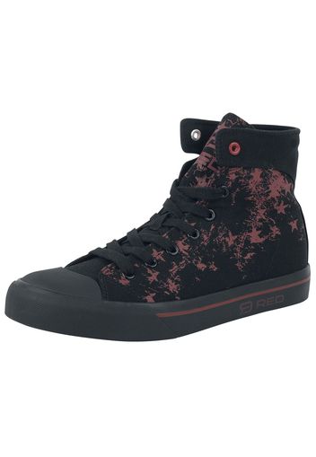 RED by EMP - Walk The Line - Sneakers alte - Donna - nero rosso