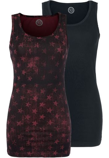 RED by EMP -  - Top - Donna - nero bordeaux