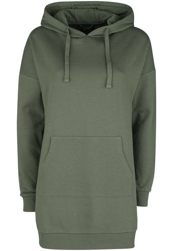 RED by EMP - Lang geschnittener Hoody - Felpa con cappuccio - Donna - verde oliva