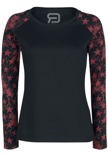 RED by EMP - Long Raglan Road - Maglia a maniche lunghe - Donna - nero