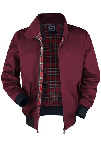 RED by EMP - bordeaux rote Bomberjacke mit Stehkragen - Giacca di mezza stagione - Uomo - bordeaux