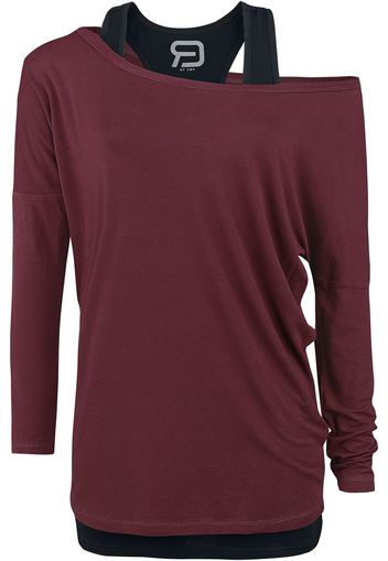 RED by EMP - Busting Loose - Maglia a maniche lunghe - Donna - color bacca