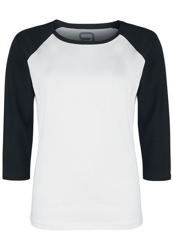 RED by EMP - Raglan Longsleeve - Maglia a maniche lunghe - Donna - bianco nero