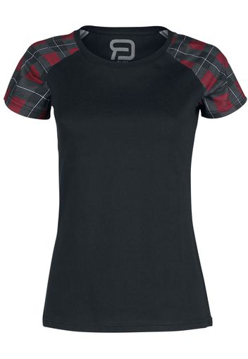 RED by EMP - Short Raglan Road - T-Shirt - Donna - nero