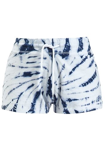 RED by EMP - Blue/White Batik Shorts - Hot Pants - Donna - blu bianco