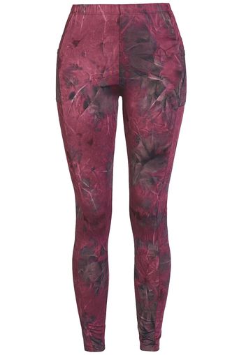 RED by EMP - Leggings with Batik Pattern - Leggings - Donna - nero rosso