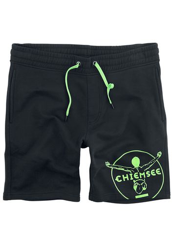 RED by EMP - RED X CHIEMSEE -  schwarz/grüne Sweatshorts - Shorts - Uomo - nero