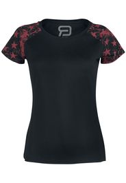 RED by EMP - Short Raglan Road - T-Shirt - Donna - nero