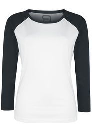 RED by EMP - Raglan Longsleeve - Maglia a maniche lunghe - Donna - bianco nero