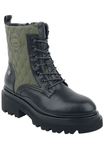 Refresh - Lace-Up Boot - Stivali - Donna - nero verde