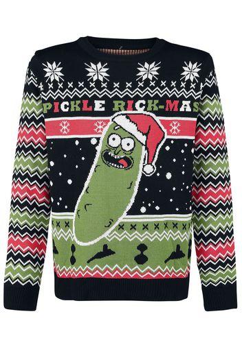 Rick And Morty - Pickle Rick - Christmas jumper - Uomo - multicolore