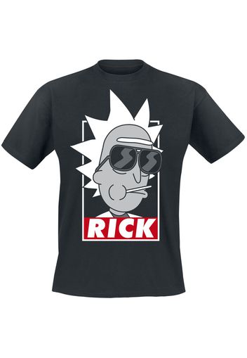 Rick And Morty - Rick - T-Shirt - Uomo - nero