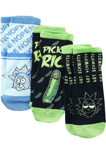 Rick And Morty - Pickle Rick - Calzini - Uomo - multicolore