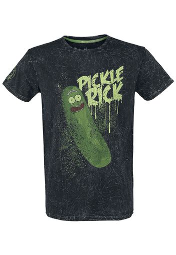 Rick And Morty - Pickle Rick - T-Shirt - Uomo - nero