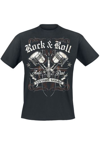 RnR Custom Garage -  - T-Shirt - Uomo - nero