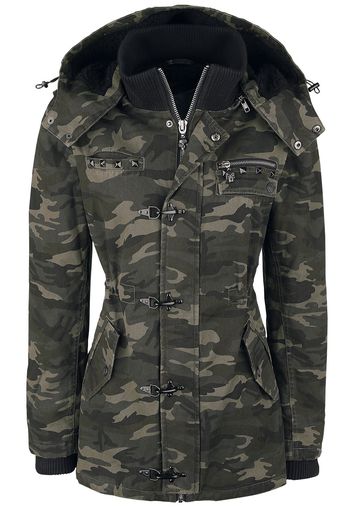 Rock Rebel by EMP - She Rules - Giacca invernale - Donna - mimetico