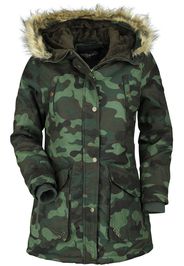 Rock Rebel by EMP - She Rules - Giacca invernale - Donna - verde oliva