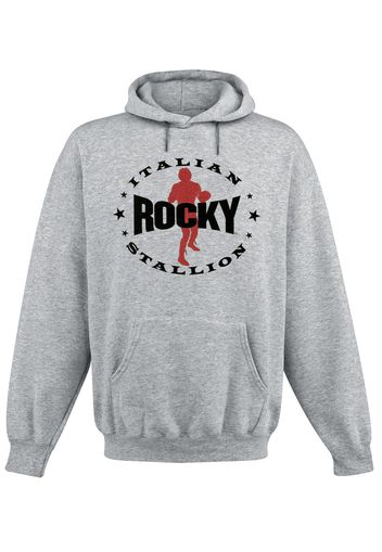 Rocky - Italian Stallion - Felpa con cappuccio - Uomo - grigio sport