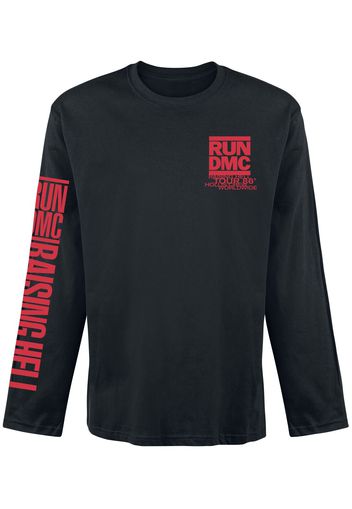 Run DMC - Raising Hell Tour 86 - Maglia Maniche Lunghe - Uomo - nero