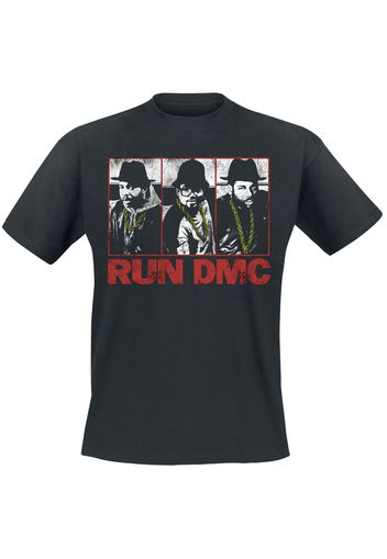 Run DMC - Photo Poster - T-Shirt - Uomo - nero