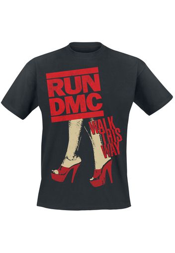 Run DMC - Walk This Way Legs - T-Shirt - Uomo - nero