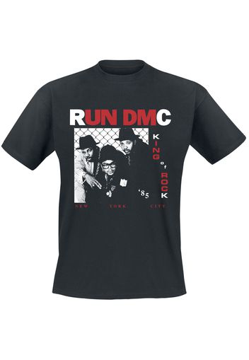 Run DMC - King Of Rock Photo - T-Shirt - Uomo - nero