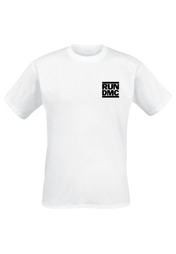 Run DMC - King of Rock Hand - T-Shirt - Uomo - bianco