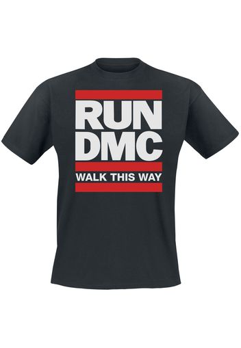 Run DMC - Walk This Way' - T-Shirt - Uomo - nero