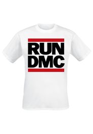 Run DMC - Traditionel Logo - T-Shirt - Uomo - bianco