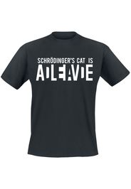 Schrödinger's Cat Is Alive -  - T-Shirt - Uomo - nero