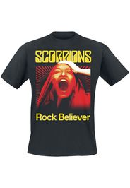 Scorpions - Rock Believer - T-Shirt - Uomo - nero