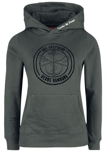 Sea Shepherd X Derbe Hamburg - JF_Zope - Felpa con cappuccio - Donna - nero