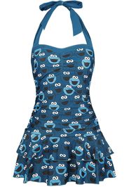 Sesame Street - Cookie Monster - Costume da bagno - Donna - blu