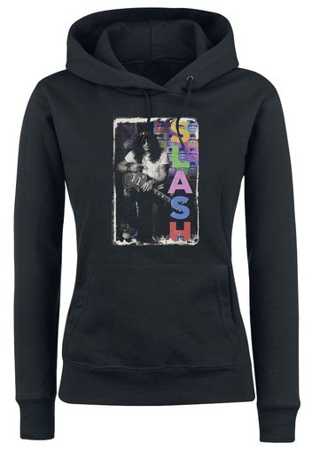 Slash - Pop Art - Felpa con cappuccio - Donna - nero