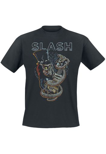 Slash - Guitar Skull - T-Shirt - Uomo - bianco