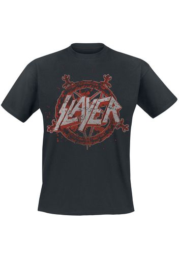 Slayer - Pentagram Redux - T-Shirt - Uomo - nero