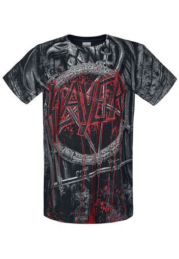 Slayer - Black Eagle Allover - T-Shirt - Uomo - stampa allover