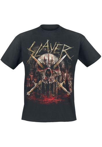 Slayer - Golden Swords - T-Shirt - Uomo - nero