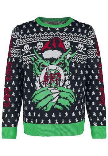 Slayer - Holiday Sweater 2022 - Christmas jumper - Uomo - multicolore