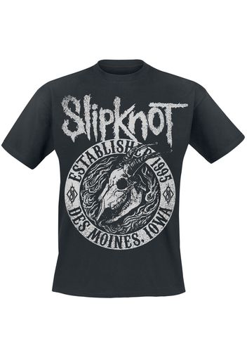 Slipknot - Flaming Goat - T-Shirt - Uomo - nero