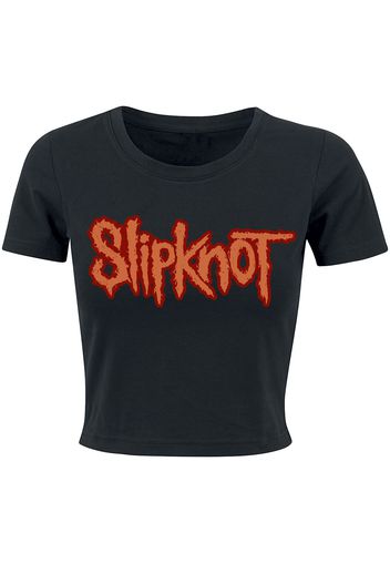 Slipknot - Orange Logo - T-Shirt - Donna - nero