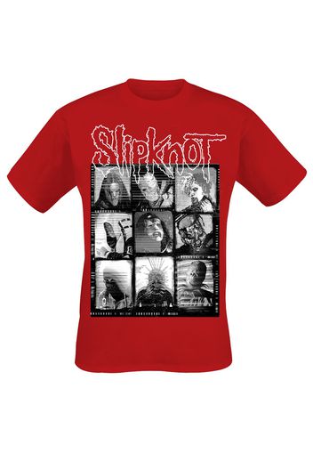 Slipknot - Grid Photo - T-Shirt - Uomo - rosso