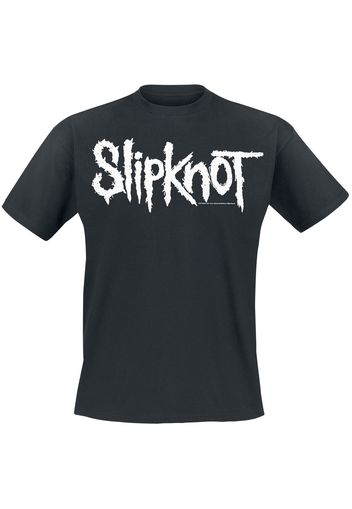 Slipknot - White Logo - T-Shirt - Uomo - nero